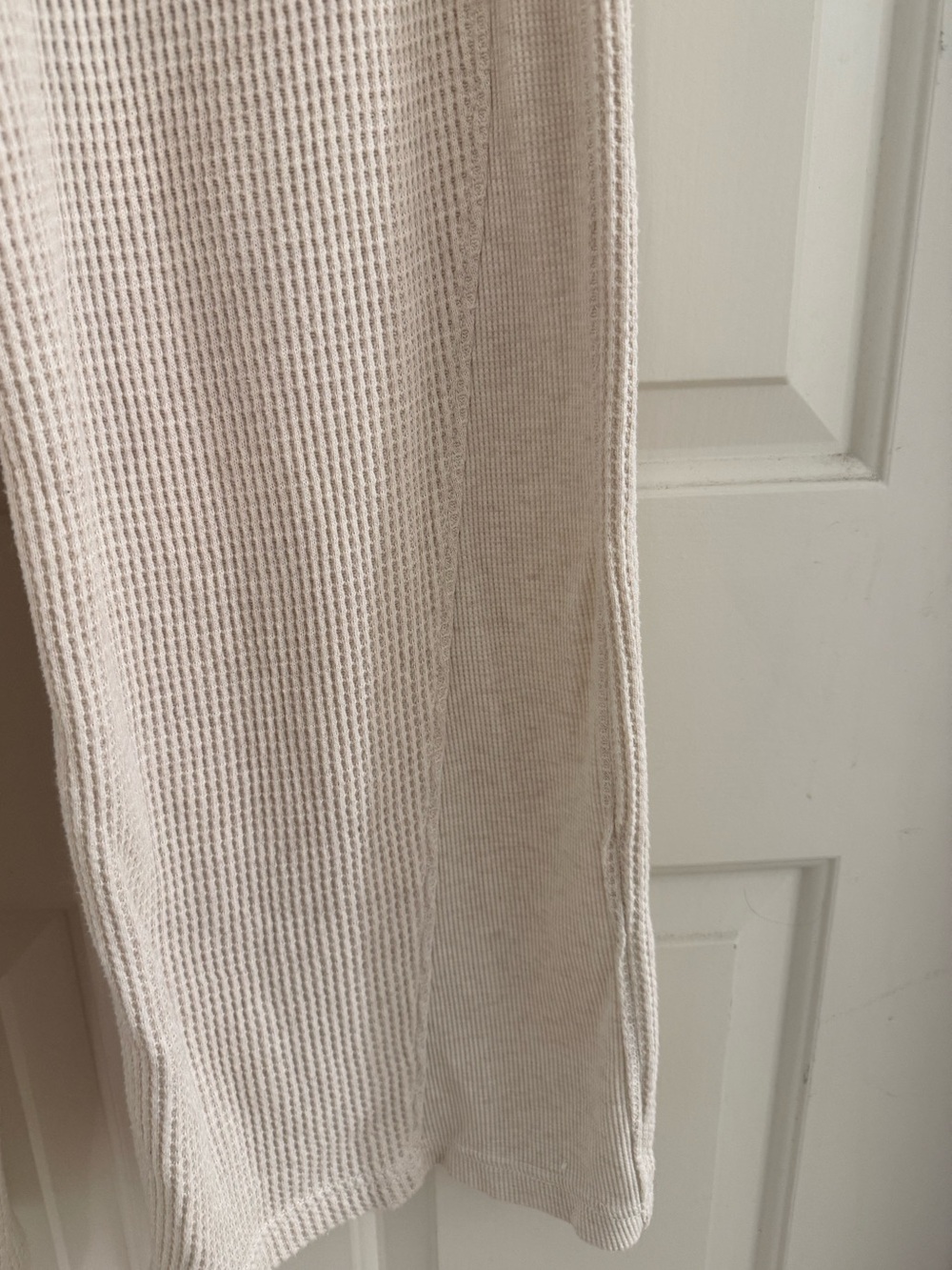 AERIE waffle knit wide leg oatmeal S - Picture 5 of 11